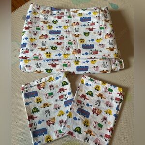 The Company store, organic cotton percale twin duvet and classic sham.